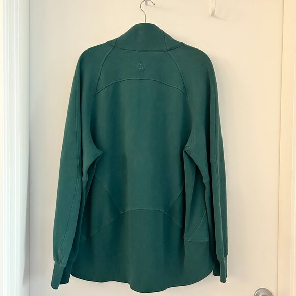 Lululemon Scuba Oversized Funnel-Neck Full Zip in Storm Teal Size XL/XXL - Picture 9 of 10